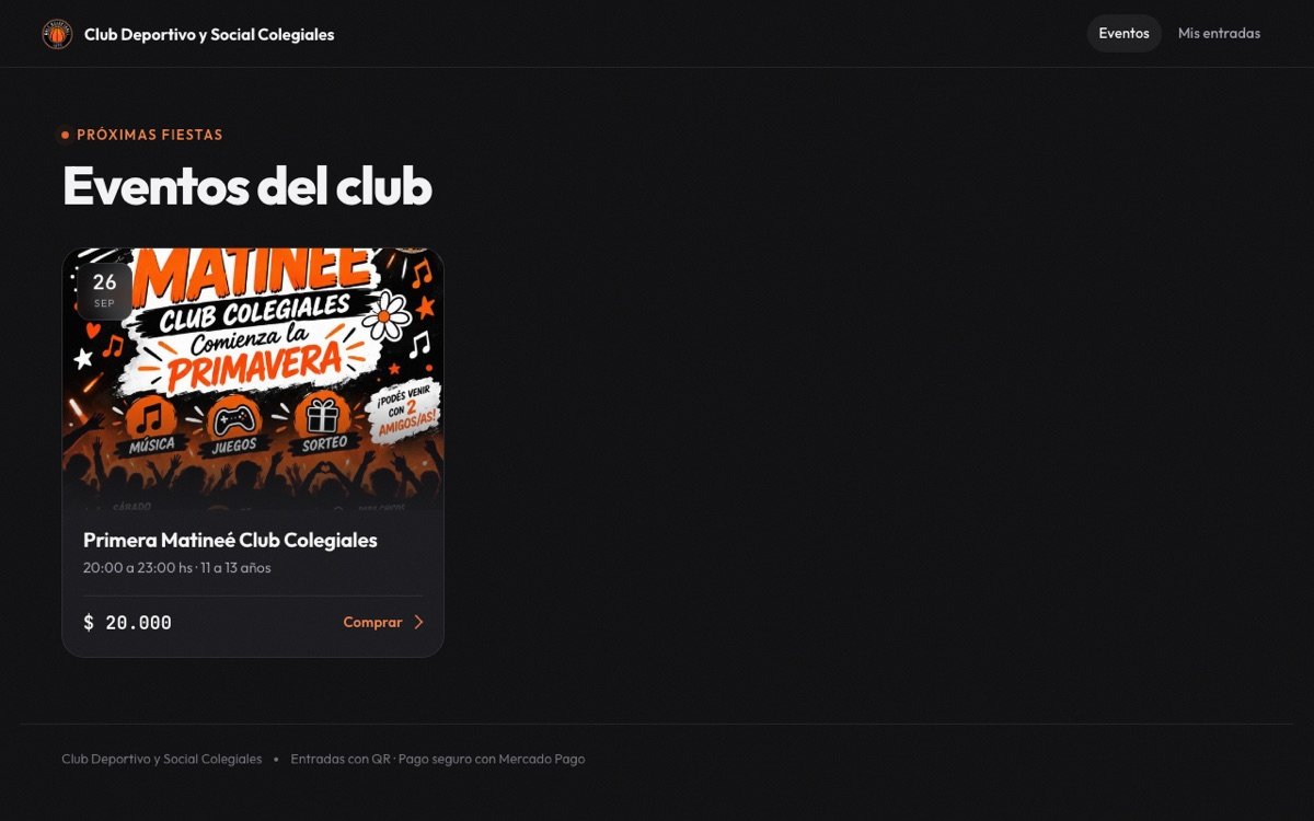 Entradas para Eventos con QR